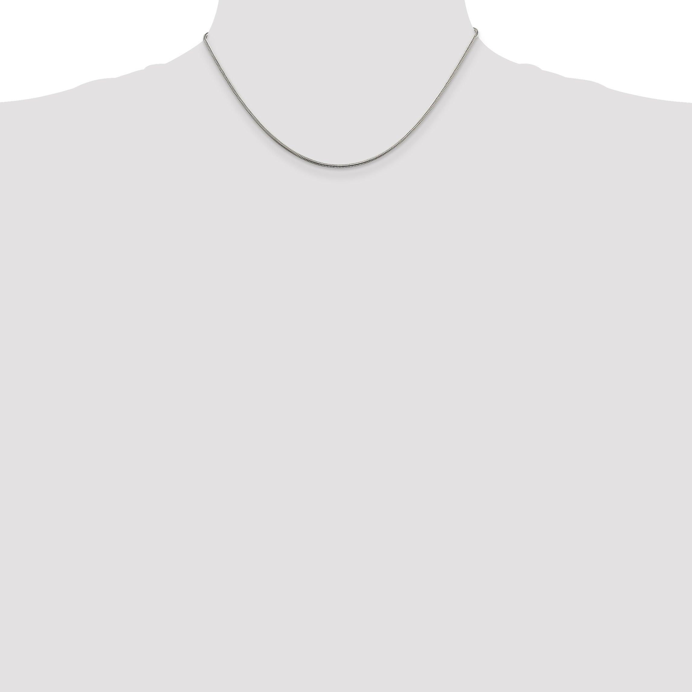 Sterling Silver Snake Chain Necklace 1.5mm