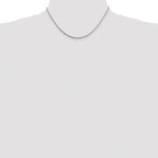 Sterling Silver Rhodium-plated 1.5mm Snake Chain