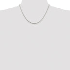 Sterling Silver Rhodium-plated 1.5mm Snake Chain