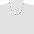 Sterling Silver Rhodium-plated 1.5mm Snake Chain