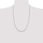 Sterling Silver Rhodium-plated 1.5mm Snake Chain