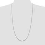 Sterling Silver Rhodium-plated 1.5mm Snake Chain