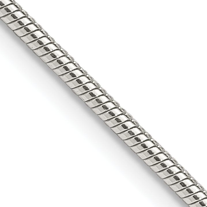 Sterling Silver Snake Chain Necklace 1.75mm