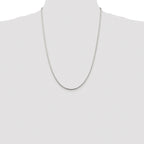 Sterling Silver Rhodium-plated 1.75mm Snake Chain
