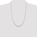Sterling Silver Rhodium-plated 1.75mm Snake Chain