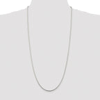 Sterling Silver Rhodium-plated 1.75mm Snake Chain