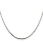 Sterling Silver Snake Chain Necklace 2mm