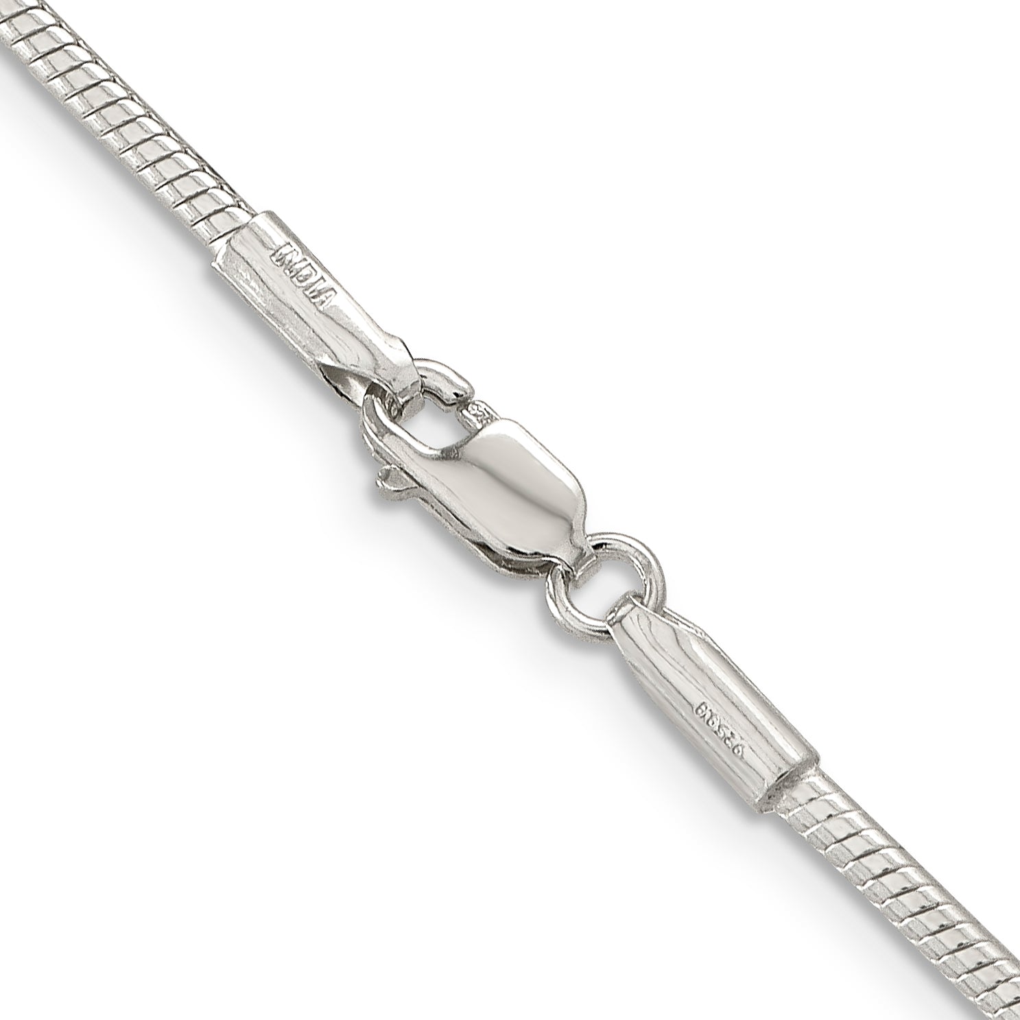 Sterling Silver Snake Chain Necklace 2mm