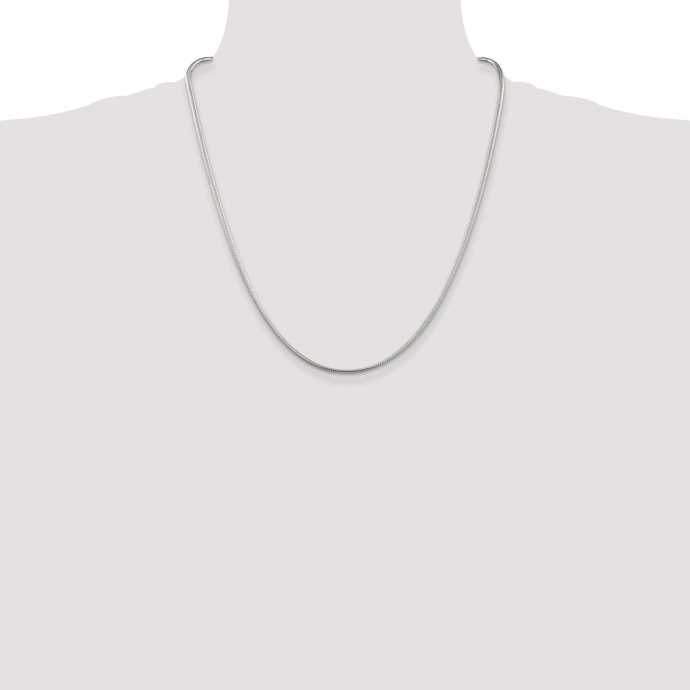 Sterling Silver 2mm Snake Chain