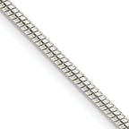 Sterling Silver Snake Chain Necklace 2mm