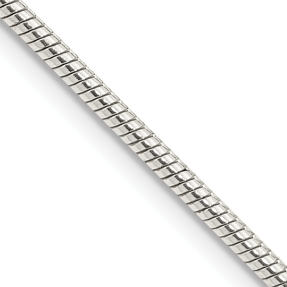 Sterling Silver Snake Chain Necklace 2mm