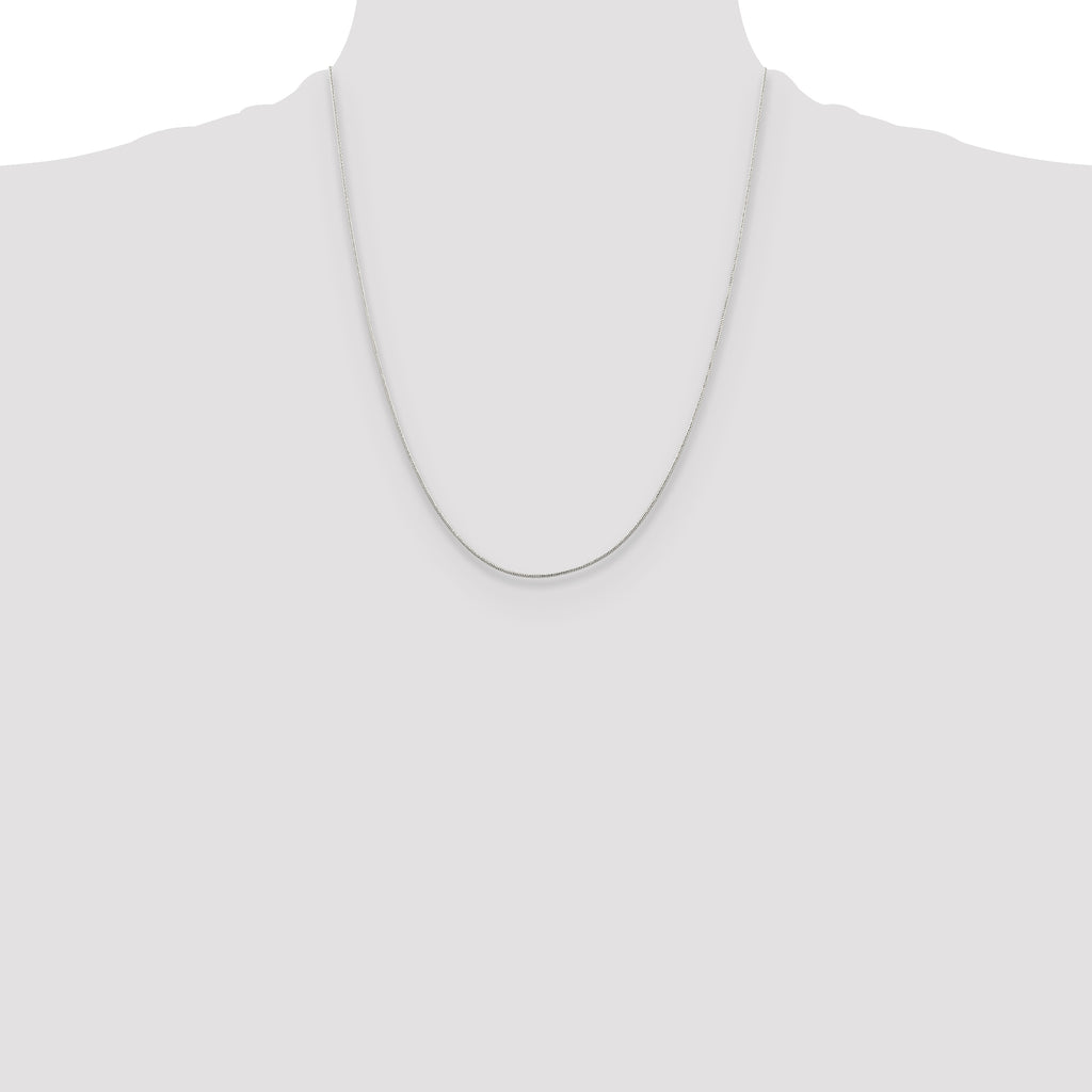 Sterling Silver 1mm Round Snake Chain