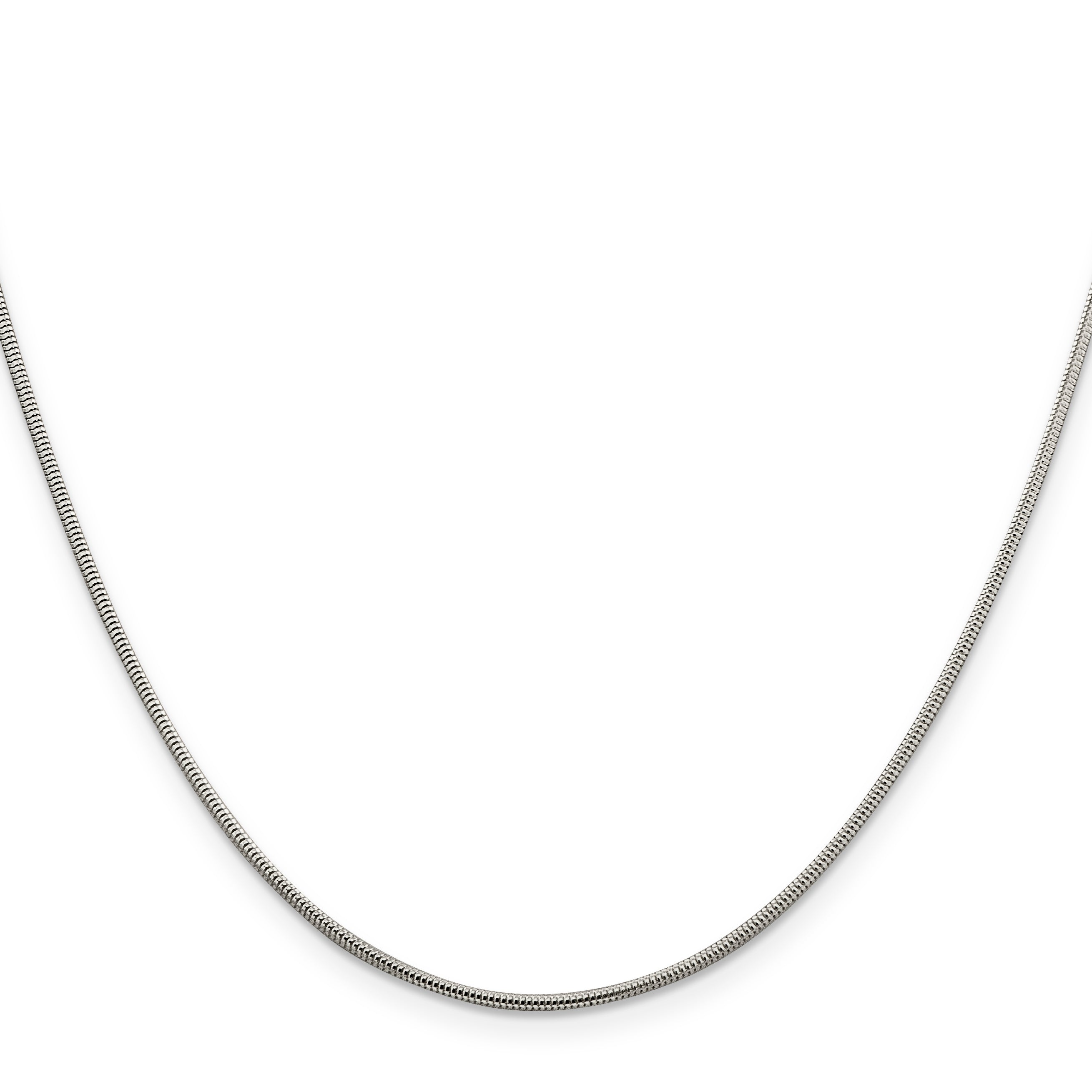 Sterling Silver Snake Chain Necklace 1.5mm