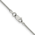 Sterling Silver Snake Chain Necklace 1.5mm