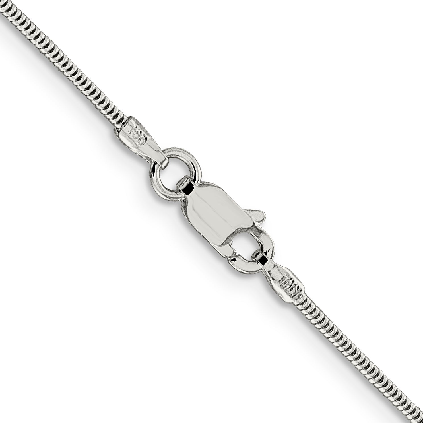 Sterling Silver Snake Chain Necklace 1.5mm