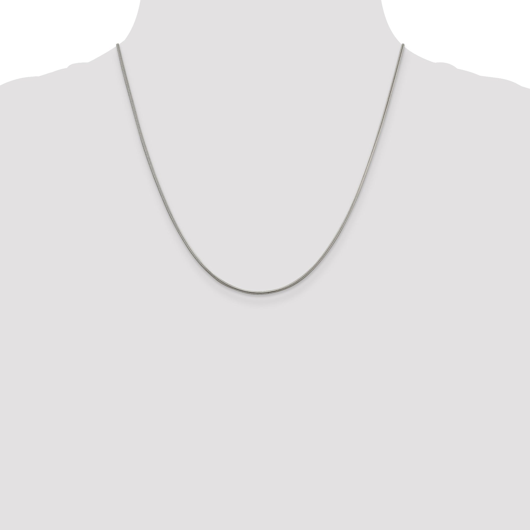 Sterling Silver Snake Chain Necklace 1.5mm
