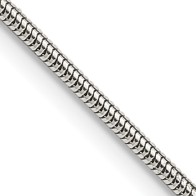 Sterling Silver Snake Chain Necklace 1.6mm