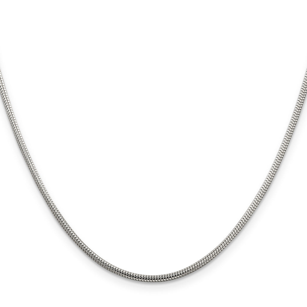 Sterling Silver Snake Chain Necklace 2mm