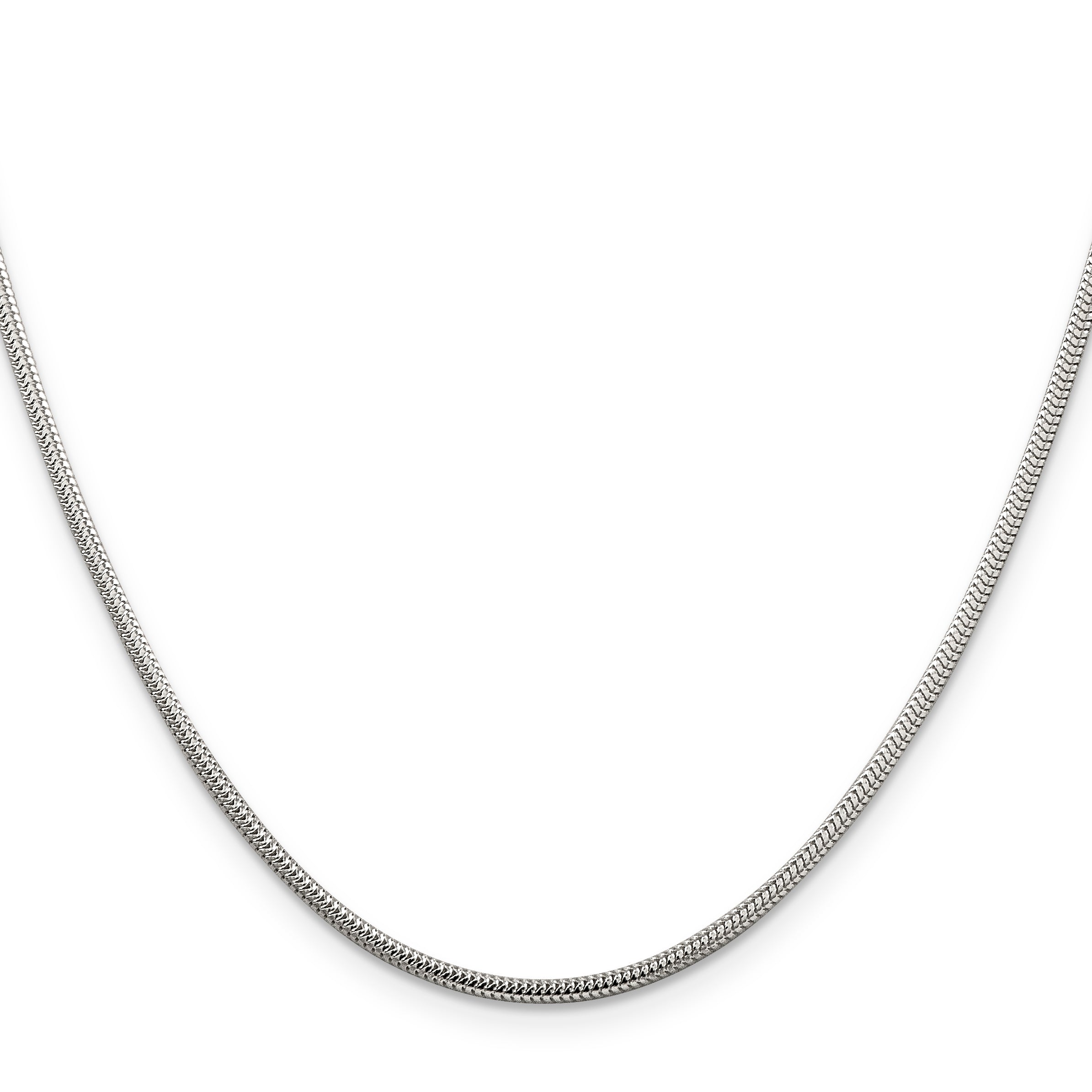 Sterling Silver Snake Chain Necklace 2mm