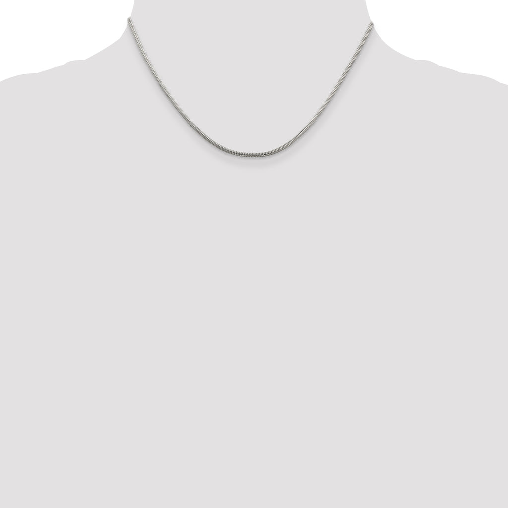 Sterling Silver Snake Chain Necklace 2mm