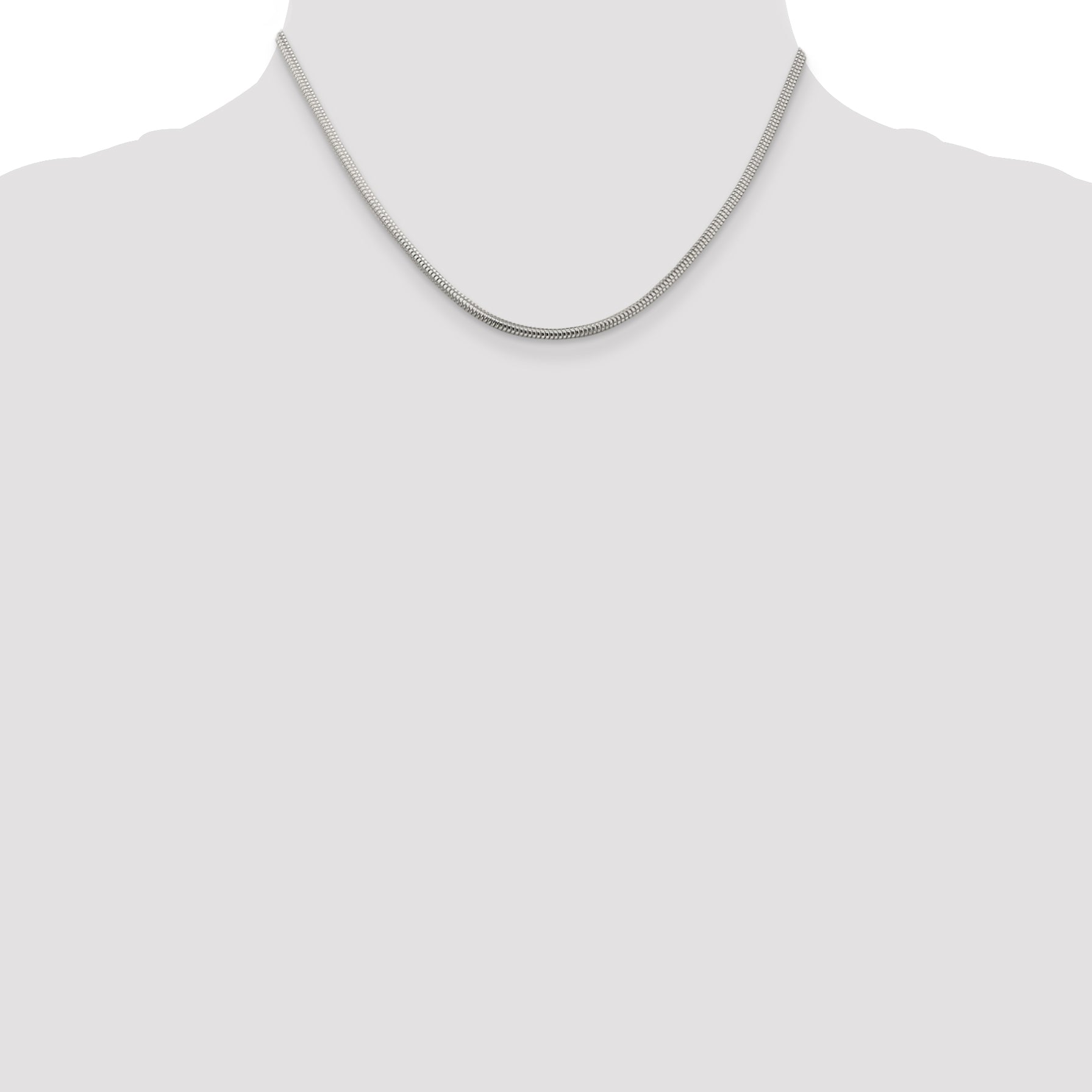 Sterling Silver Snake Chain Necklace 2.5mm