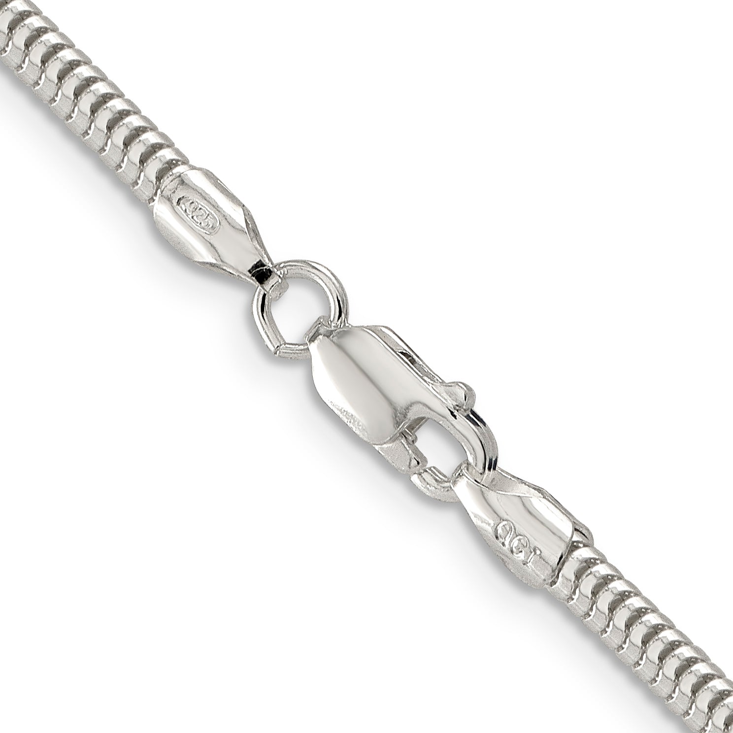 Sterling Silver 3mm Round Snake Chain