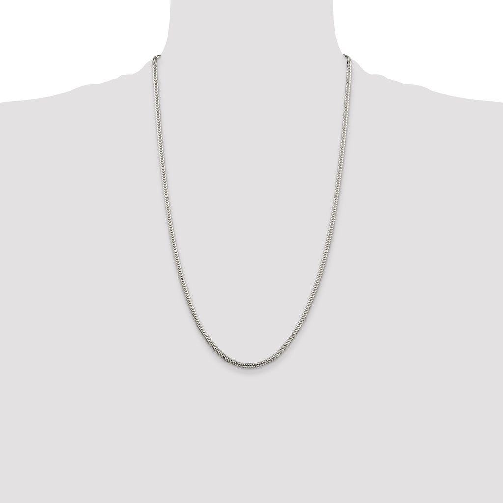 Sterling Silver Snake Chain Necklace 3mm