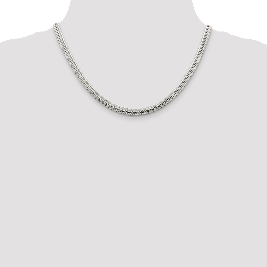 Sterling Silver Snake Chain Necklace 6mm