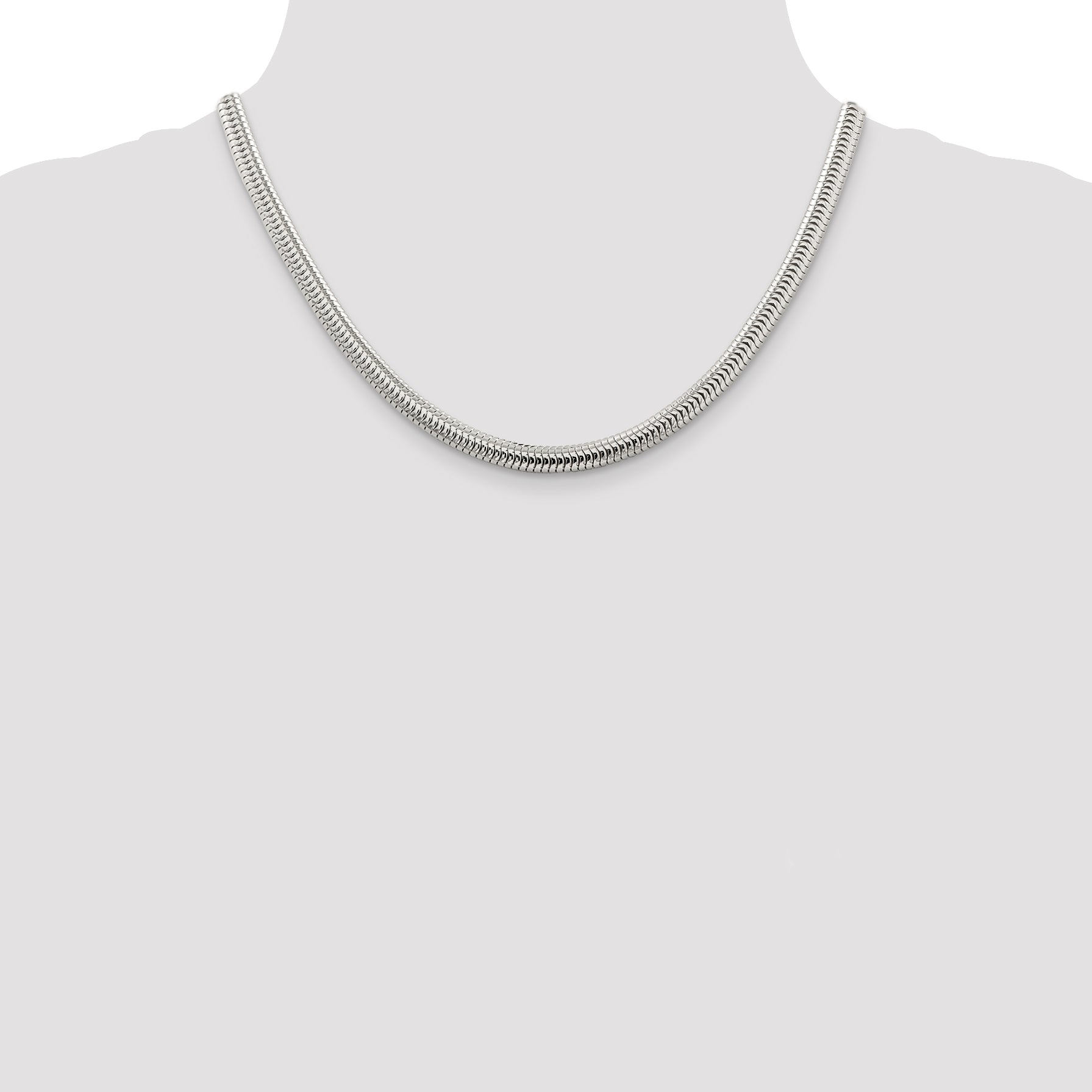 Sterling Silver Snake Chain Necklace 6mm