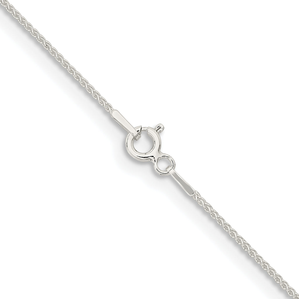 Sterling Silver Wheat Chain Necklace 1mm