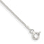 Sterling Silver 1mm Round Spiga Chain Anklet