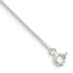Sterling Silver 1mm Round Spiga Chain