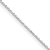 Spiga Wheat Chain Necklace in Sterling Silver, 1mm