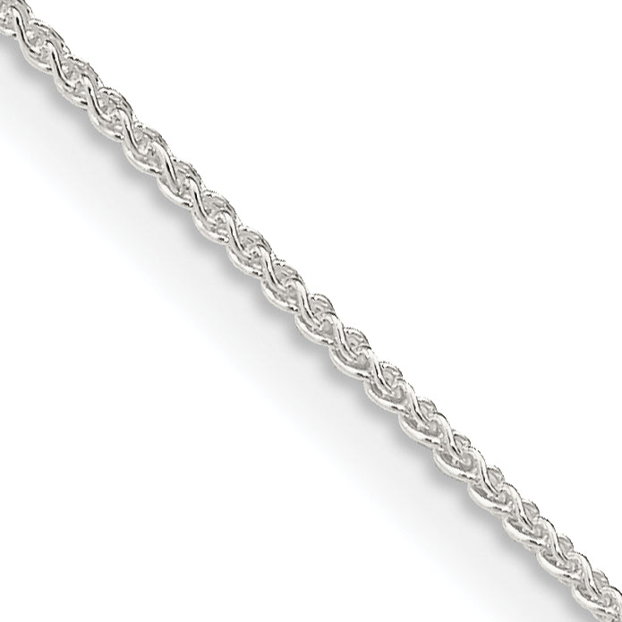 Sterling Silver Wheat Chain Necklace 1mm Main image