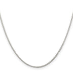 Sterling Silver Wheat Chain Necklace 1.25mm