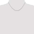 Sterling Silver 1.25mm Round Spiga Chain Anklet
