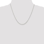 Sterling Silver 1.25mm Round Spiga Chain Anklet