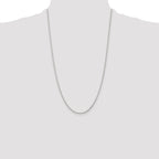 Sterling Silver 1.25mm Round Spiga Chain Anklet