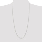Sterling Silver 1.25mm Round Spiga Chain Anklet