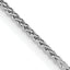 Sterling Silver Rhodium-Plated 1.25mm Round Spiga Chain