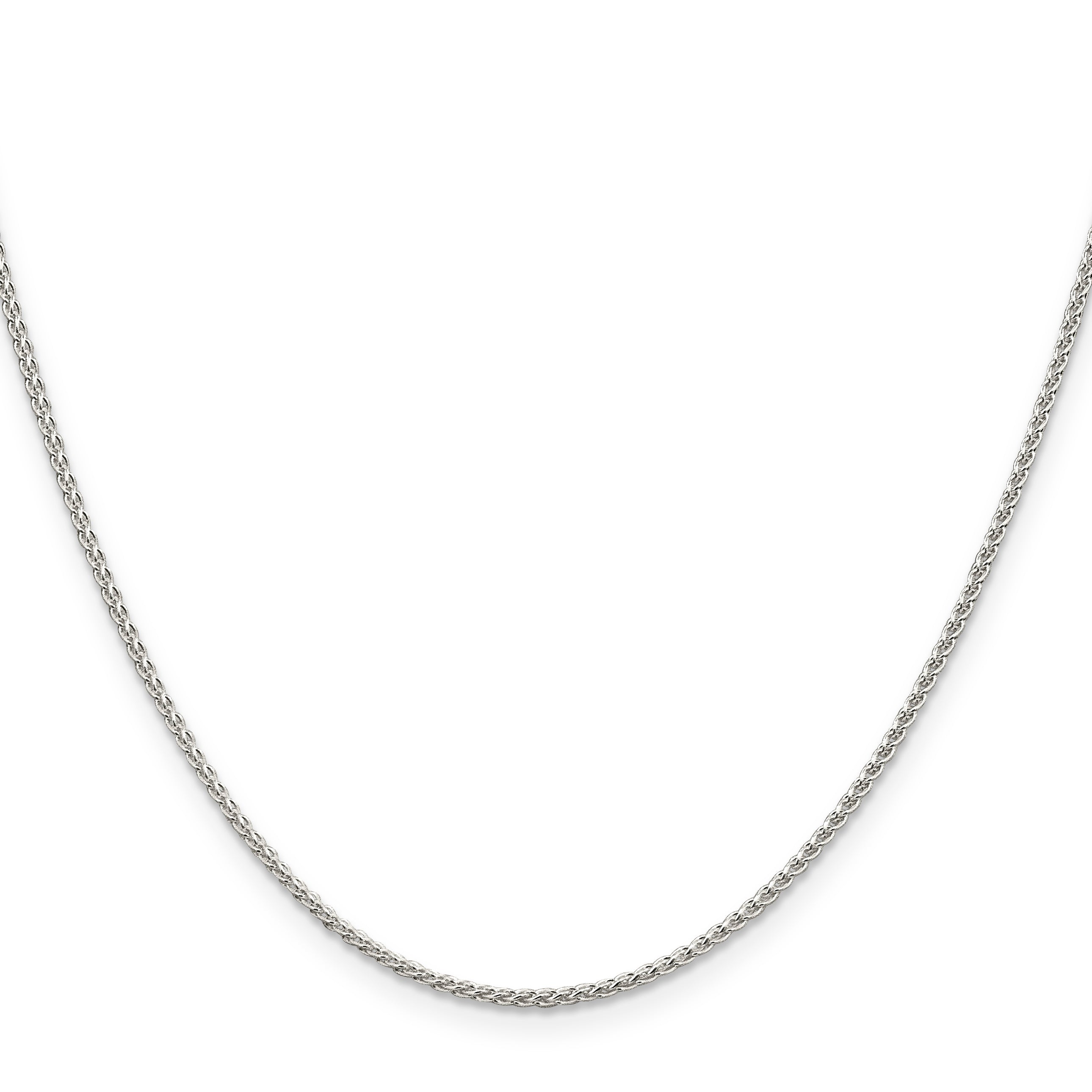 Sterling Silver Wheat Chain Necklace 1.5mm Secondary image