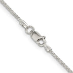 Sterling Silver Wheat Chain Necklace 1.5mm