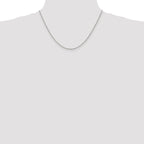 Sterling Silver 1.5mm Round Spiga Chain Anklet