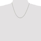 Sterling Silver 1.5mm Round Spiga Chain Anklet
