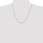 Sterling Silver 1.5mm Round Spiga Chain Anklet