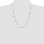 Sterling Silver Wheat Chain Necklace 1.5mm