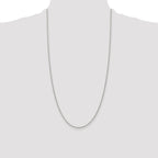 Sterling Silver 1.5mm Round Spiga Chain Anklet