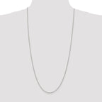 Sterling Silver 1.5mm Round Spiga Chain Anklet