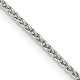 Spiga Wheat Chain in Sterling Silver, 1.5mm, 7–36 Inch