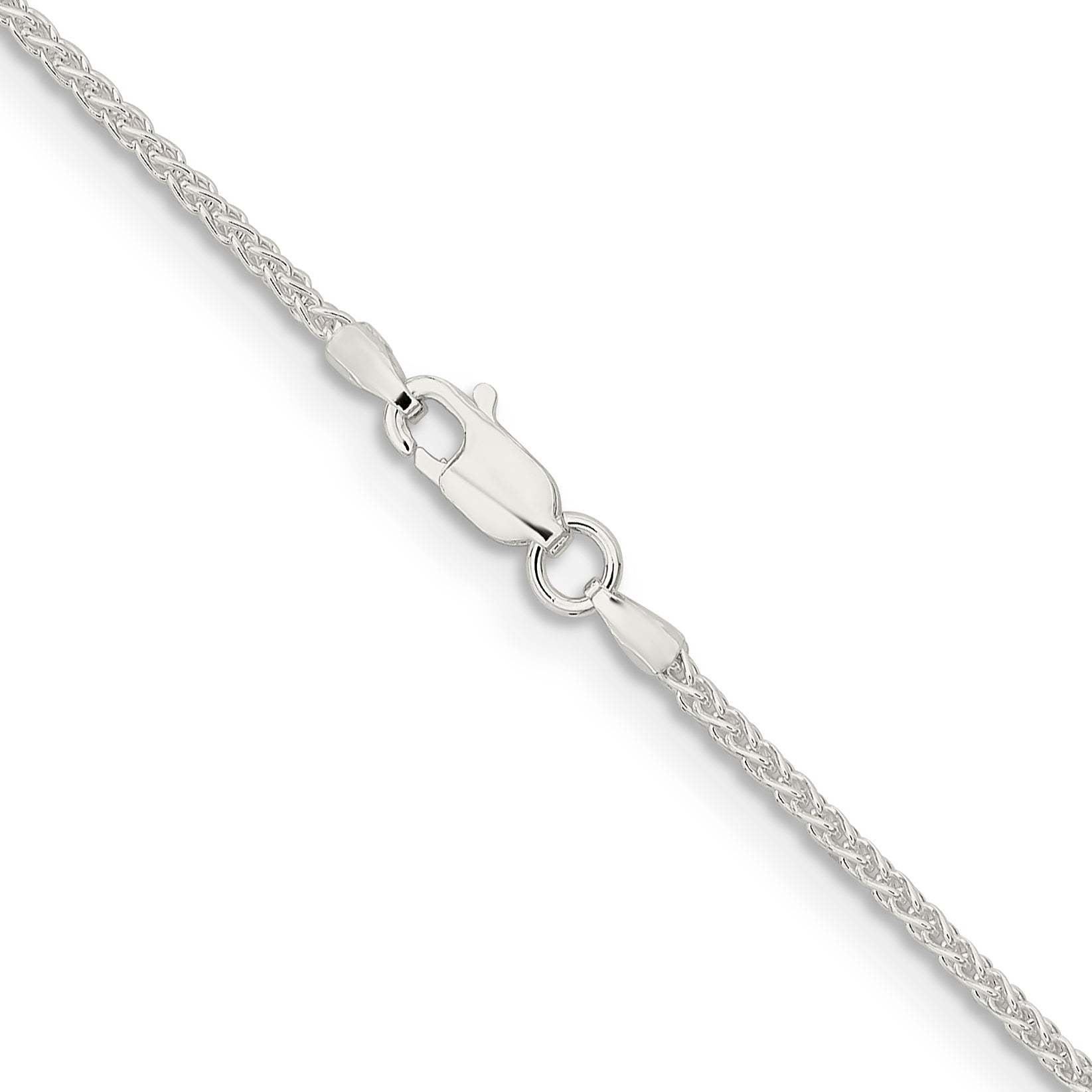 Sterling Silver 1.6mm Round Spiga Chain